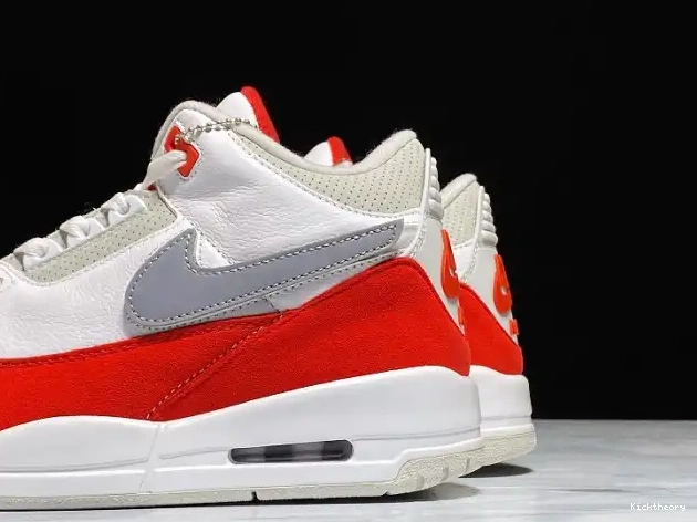 Kick Theory University Retro 3 Air White Tinker Red Jordan CJ0939-100 0617